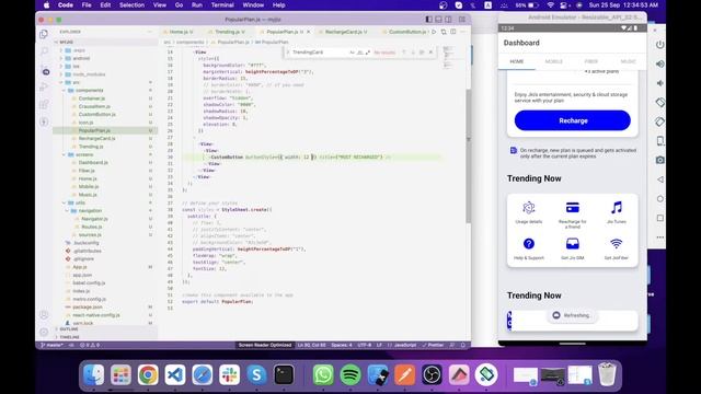 My jio app ui part-1 react native | jio app ui clone in react native | GeekofGeeks | #myjio #coding смотреть онлайн