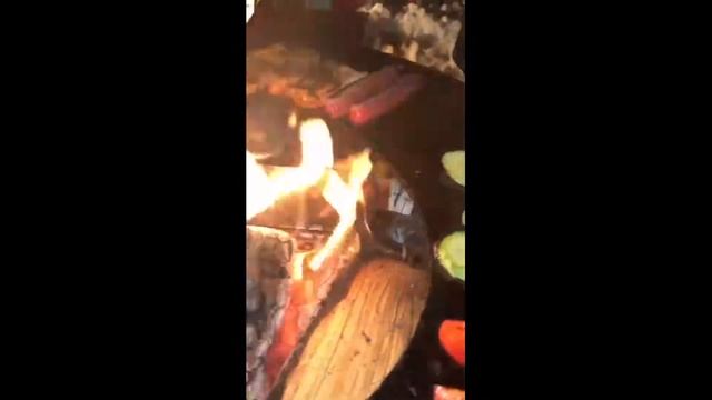 Готовим рыбу и овощи на гриль очаге Эльбрус смотреть онлайн