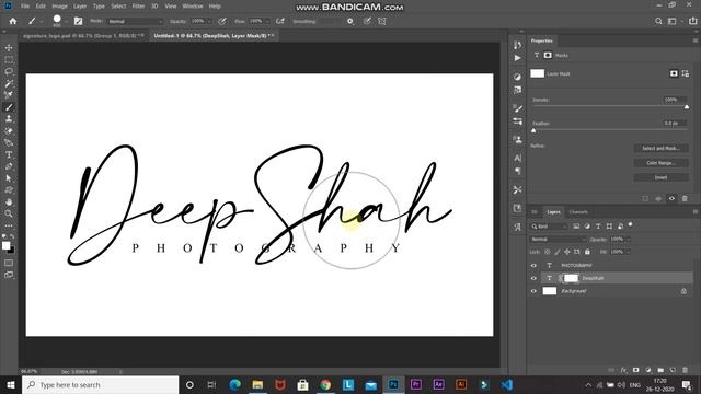 SIGNATURE LOGO IN PHOTOSHOP | LOGO DESIGN | PHOTOSHOP TUTORIAL смотреть онлайн