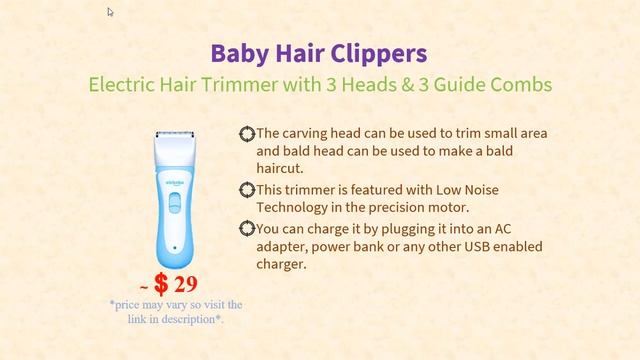 Top 5 Baby Hair Clippers | Hair Trimmers | Ultra Quiet | Rechargeable | Waterproof | hair cut kit.. смотреть онлайн