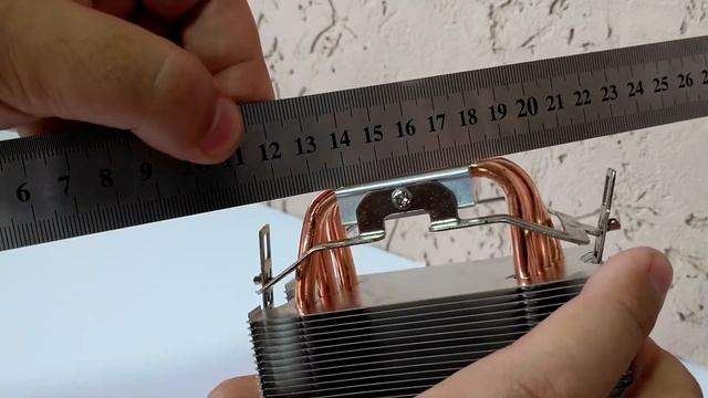 Кулер для процессора ID-COOLING SE-903-B V2 - проверка плоскости основания смотреть онлайн