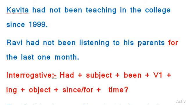 PAST PERFECT CONTINUOUS TENSE смотреть онлайн