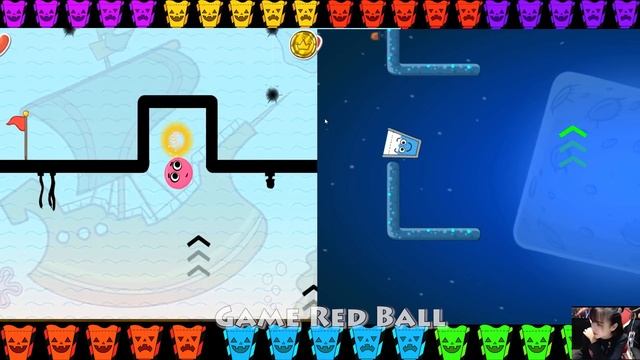 Happy Glass vs Love Balls in Red Ball 4 EPISODE 4 PERFECT 'THE MOON' Game For Kids смотреть онлайн
