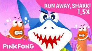 Run Away, Baby Shark ! | 1.5x FASTER | Animal Songs | PINKFONG Songs for Children