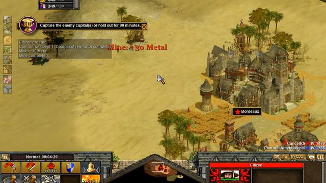 Прохождение Rise of Nations. Завоевание мира (Франция). Часть 10-1 - Сахара (Восточная империя) смотреть онлайн
