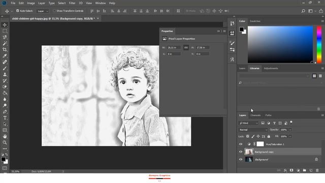 عمل تأثيييييير pencil drawing..sketch effect - فووتووشووب - photoshop cc 2018 смотреть онлайн