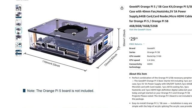 Super quiet Low profile CPU Cooler for Orange Pi 5/5B. смотреть онлайн