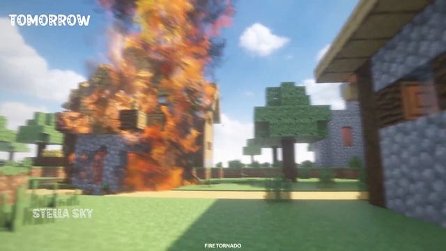 Minecraft - Realistic weather: Fire Tornado - part 1! смотреть онлайн