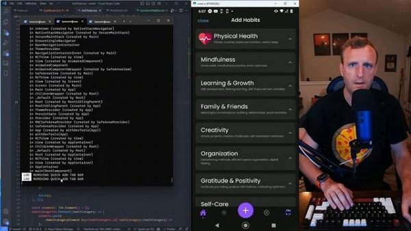 Coding  - Node JS - React Native  - Habit Building App -  App Development #1