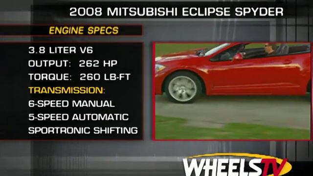 2008 Mitsubishi Eclipse Spyder Test Drive смотреть онлайн