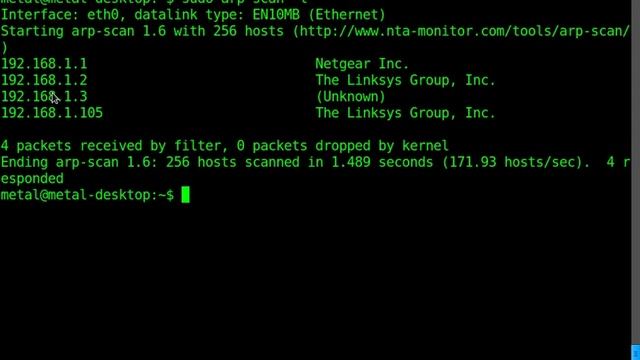 Find all local IPs and MAC Address with arp-scan смотреть онлайн