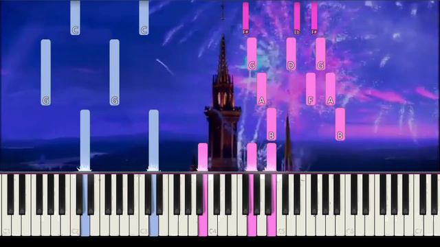 Disney Intro - Opening Theme - Piano tutorial смотреть онлайн