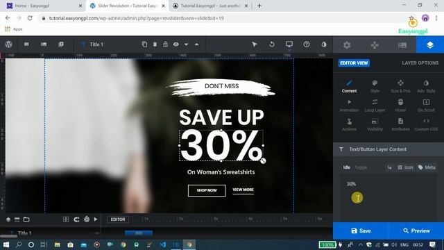 How To Customize Slider & Use The Slider Revolution Plugin Wordpress Woodmaret Theme Part-4 in Hind смотреть онлайн