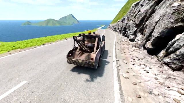 Mack Truck vs Optimus Prime Truck vs Impossible Road Spiral and Log Spiral Bridge - BeamNG.Drive смотреть онлайн