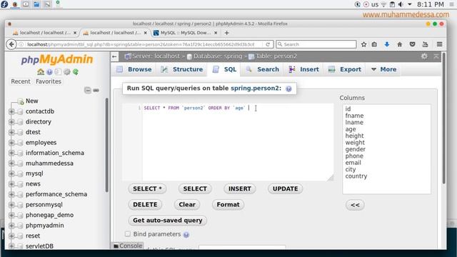 5 MySQL database server ORDER BY смотреть онлайн