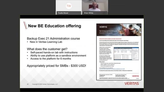 Veritas Lunch & Learn Series - Data Protection with Veritas Backup Exec 21 and SaaS Backup смотреть онлайн