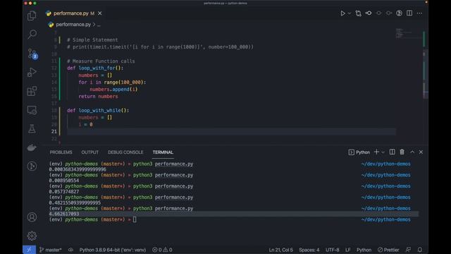 Best way to measure performance in Python смотреть онлайн