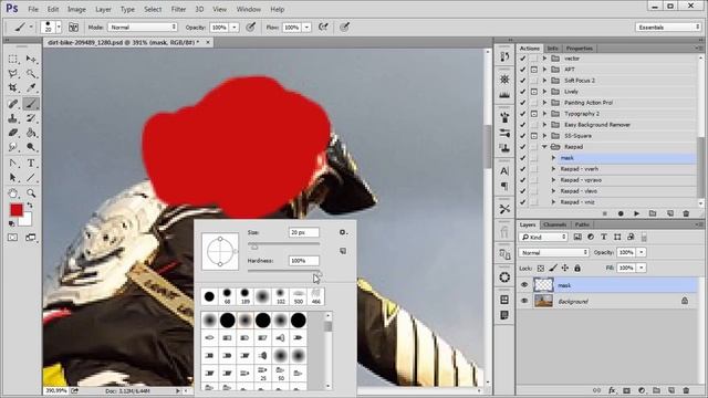 Action (экшен) распада в Photoshop смотреть онлайн
