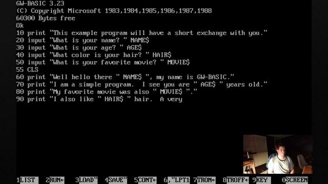 Let's make a small and simple GW-BASIC program! смотреть онлайн