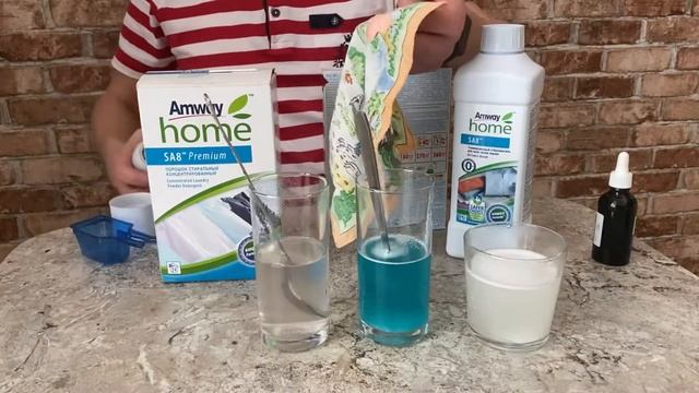 Сравнение порошка Amway с «другим» порошком смотреть онлайн