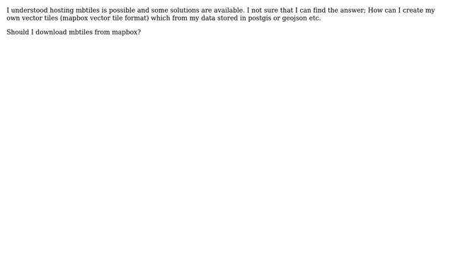 GIS: Create my own MapBox Vector tile and self hosting смотреть онлайн
