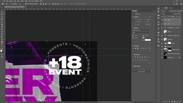 How to Design Night Club Flyer in Photoshop смотреть онлайн