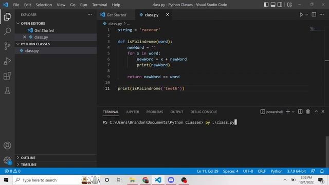 How to Check if a String is a Palindrome in One Line in Python - Python Palindrome Practice Questio смотреть онлайн