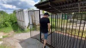 Вольер 3 на 2 из профильной труби и сетки разборной