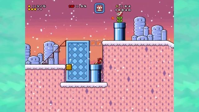 Super Mario Bros X 2.0 (Custom Level) - Snowball Valley смотреть онлайн