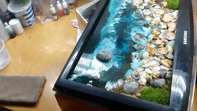 Картина из монитора Samsung и эпоксидной смолы! Почти готово! смотреть онлайн
