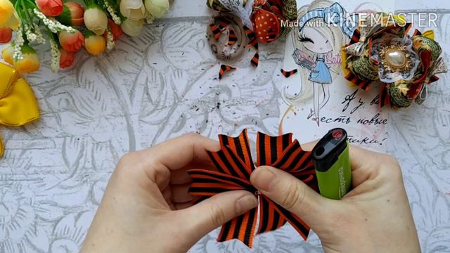 🎀 БАНТИКИ НА 9 МАЯ🎀 нарядные бантики из лент. Американские бантики.💥 смотреть онлайн