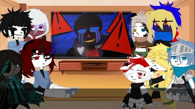 My Sans Aus react to Error and Ink memes! {????} смотреть онлайн