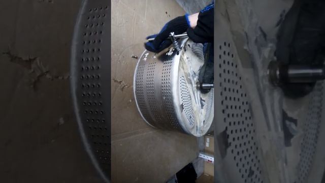 Как открутить крестовину стиральной машины LG, снять крестовину LG, разборка бака LG, ремонт LG смотреть онлайн