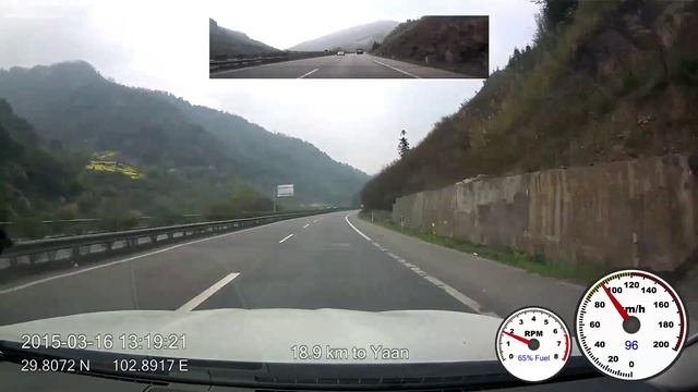 2015-03-16 drive-lapse from Xichang to Mianyang, 6x speed, 1080p, 60fps смотреть онлайн