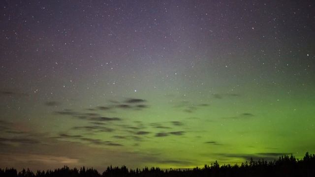 Северное сияние в Ленобласти 4k смотреть онлайн