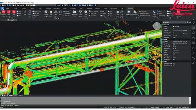 Pipe & Steel Modelling using Leica CloudWorx for BricsCAD смотреть онлайн