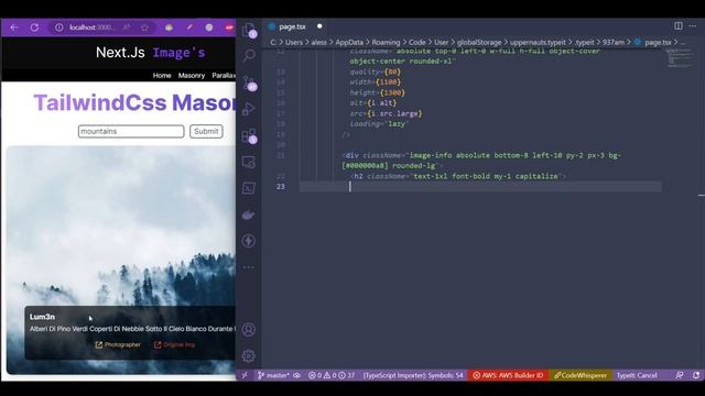 TailwindCss Masonry. смотреть онлайн