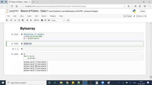 Python Class 3 (Data Types Part 2) смотреть онлайн