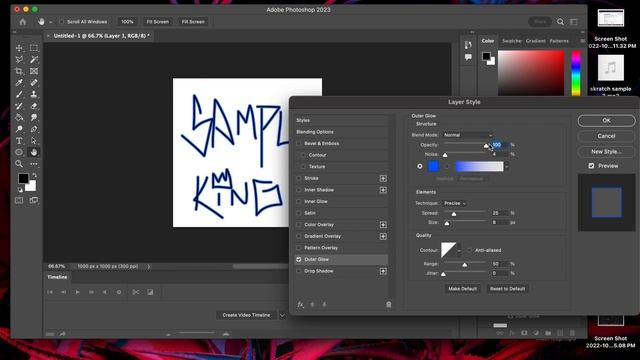 Photoshop brush Graffiti Sample King смотреть онлайн