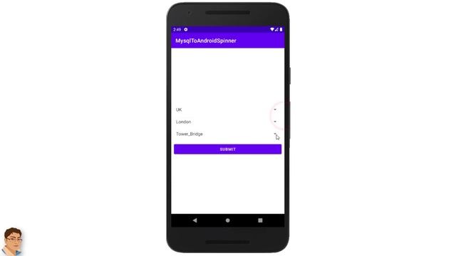 Multiple Dependent Android Spinners Demo | Volley | Glide смотреть онлайн
