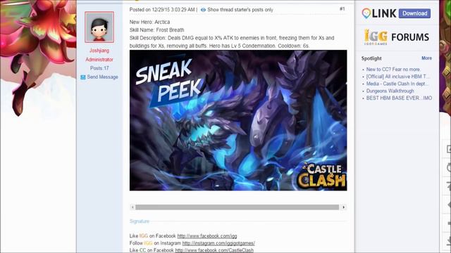 Castle Clash : New Hero Arctica Game Play & Castle Clash New Update 1.2.82 смотреть онлайн