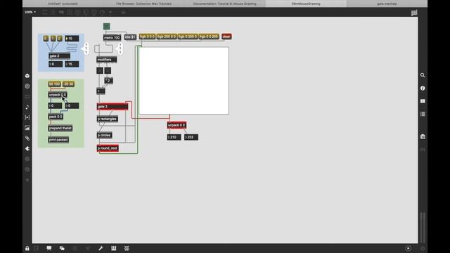 Max/Msp/Jitter - урок 9. Рисование мышью. Mouse Drawing. ??? смотреть онлайн