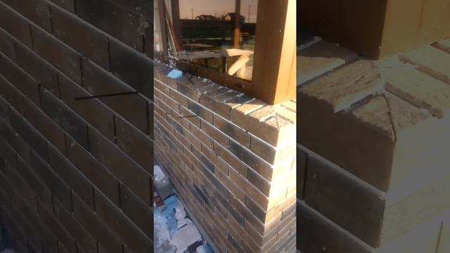 #монтаж #Монтаж клинкерных термопанелей в #Киевской  области. Наша бригада