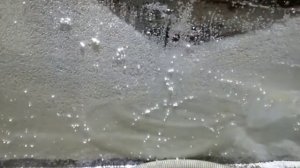 Утепление простенка пенопластовой крошкой.