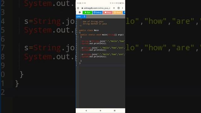 How String.join string method work in java ??? #coding #java смотреть онлайн