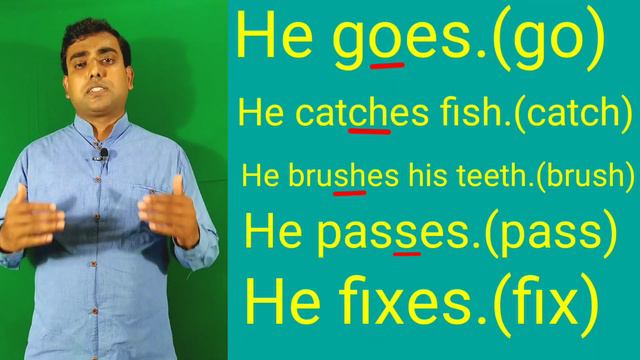 Use of s and es in present Indefinite tense | When do we use s and es | Simple Present Tense смотреть онлайн