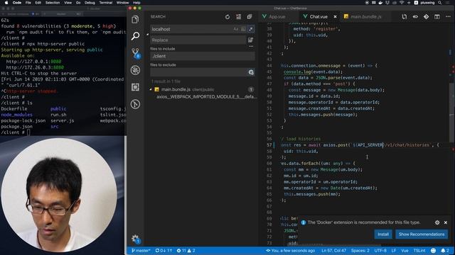 チャットサービスを作る！ Part109 - vue-cliを使わずに作ったvue.js+webpackアプリのDocker本番設定！ смотреть онлайн
