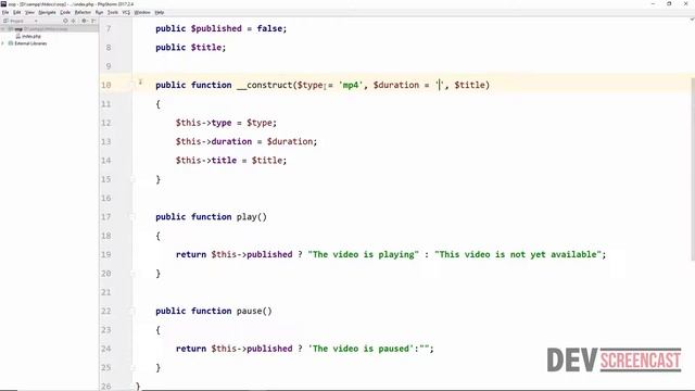 PHP OOP Tutorial - PHP Constructor & destructor смотреть онлайн