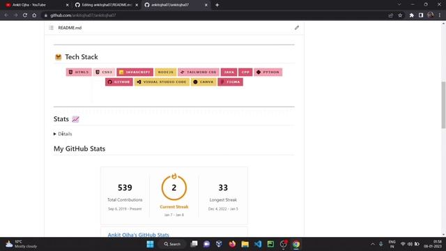 Customize GitHub profile like a Pro part-2 | #faang #webdevelopment #github смотреть онлайн