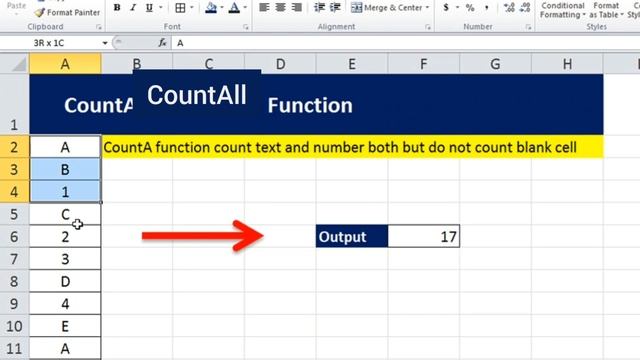EXCEL - COUNT, COUNTA, COUNTBLANK FUNCTION AND FORMULA смотреть онлайн